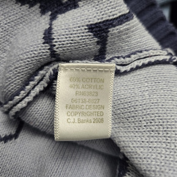 CJ Banks Womens X Floral Colorblock Zip Up Sweater Cottagecore Grannycore Demure - Picture 5 of 7